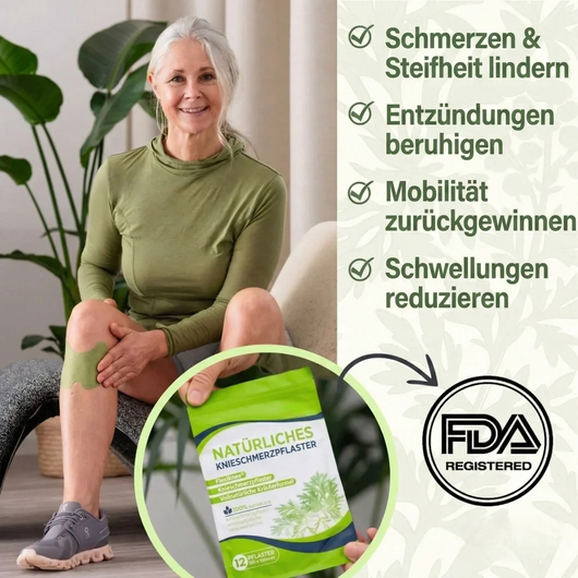 FlexiKnee™️ - Natürliche Kniepflaster gegen Knieschmerzen.