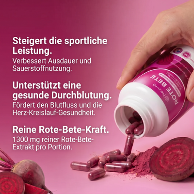 Nexura Rote Bete – 1.300 mg reine Durchblutungsförderung pro Portion*