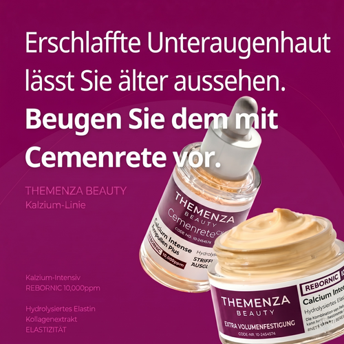 Cemenrete Calcium Skincare Set - Calcium Volume Serum Cream Anti Aging - Strafft, mildert feine Linien