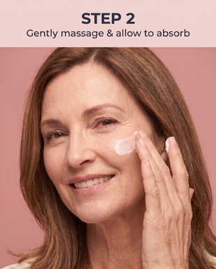 2. Gently massage in and allow to absorb.